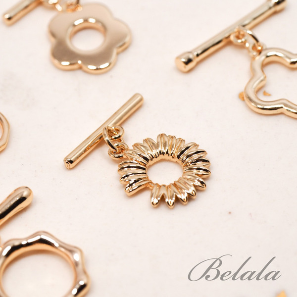 14K金保色造型OT扣（一入）