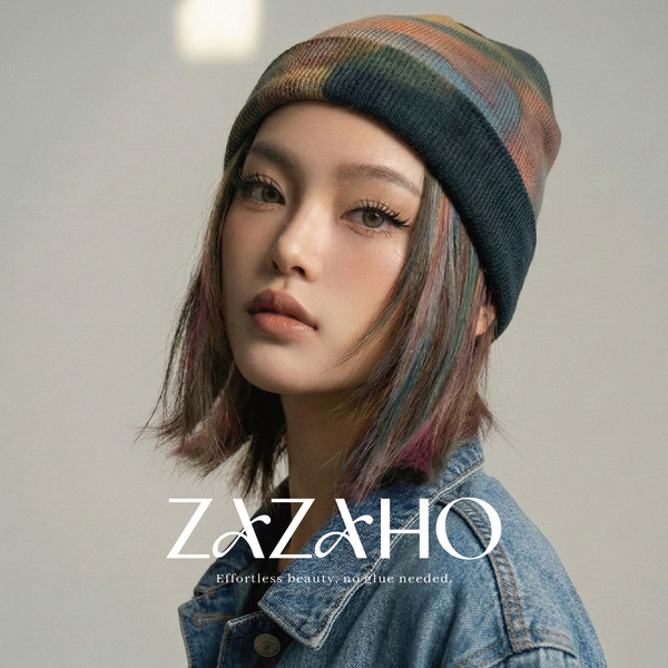 【ZAZAHO免膠睫毛｜霸氣眨眨】：透明果凍膠條 眼頭短到眼尾⻑  9-13MM 6排36簇