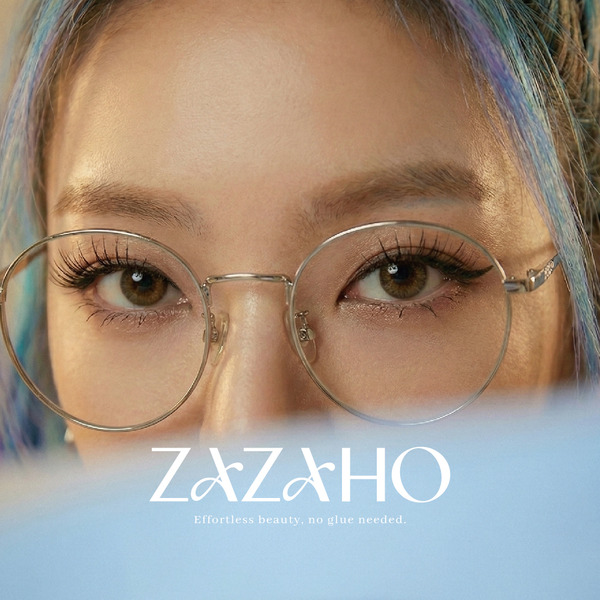 【ZAZAHO免膠睫毛｜焦點眨眨】：透明果凍膠條 統⼀排列 9-13MM 6排36簇