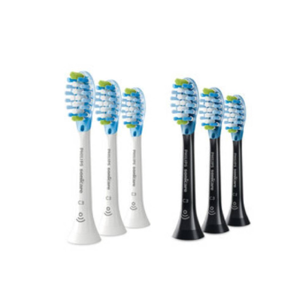 【PHILIPS 飛利浦】智能超效清潔刷頭3入 - 白/黑 (HX9043)