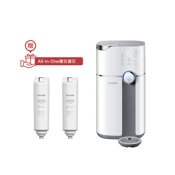 【PHILIPS 飛利浦】智能雙效UV-C滅菌/RO濾淨瞬熱飲水機(ADD6910M-WH)