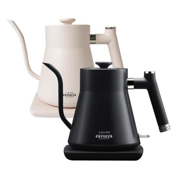 【AIWA 愛華】1.0L 鵝頸溫控手沖電茶壼(AA-K21GC)