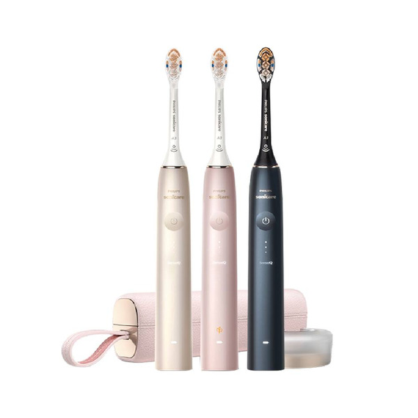【PHILIPS 飛利浦】Sonicare 頂級尊榮AI智能音波電動牙刷 - 香檳金/靜夜藍/玫瑰金(HX9996)