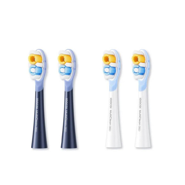 【Soocas】NEOS II / NEOS II Ultra 全效緩震刷頭 專業潔淨 (2入/組) - 星空藍/珍珠白