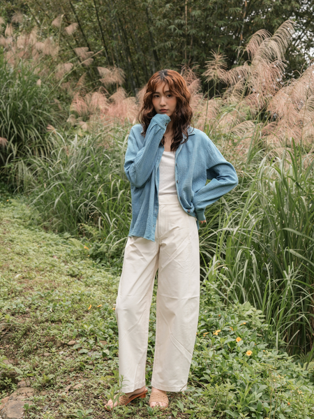 藍染- Softy Creamy 有機棉襯衫