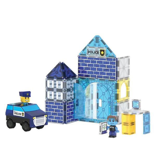 Magna-Tiles Combo 磁力積木警察局 35片