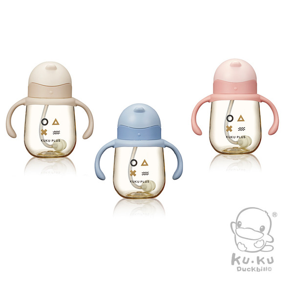 KU.KU 酷咕鴨 PLUS纯真之瞳寬口PPSU 訓練杯 210ml