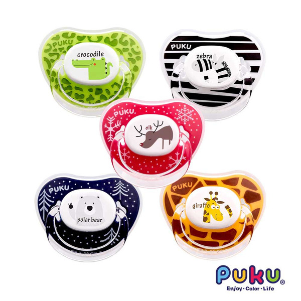 PUKU 藍色企鵝 Animal安撫奶嘴-2入