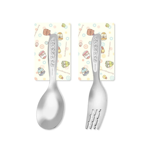 KOM x 角落小夥伴 316不鏽鋼兒童餐具 (湯匙/叉子)