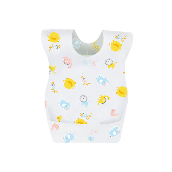 黃色小鴨PiYO PiYO 三層防水拋棄圍兜 10入