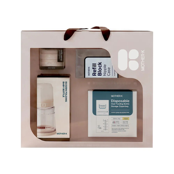 韓國MOTHER-K  精粹Ecozen 伸縮拋棄式奶瓶禮盒