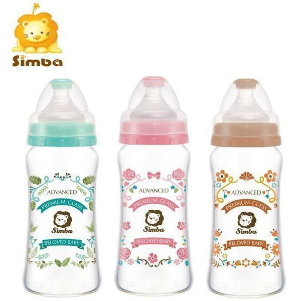 小獅王辛巴Simba 蘿蔓晶鑽寬口玻璃大奶瓶 270ml