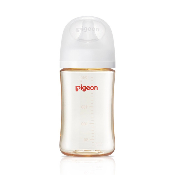 Pigeon貝親 第三代母乳實感PPSU奶瓶 240ml/純淨白