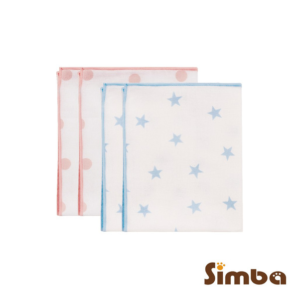 小獅王辛巴Simba 極柔感印花紗布澡巾 (2入)