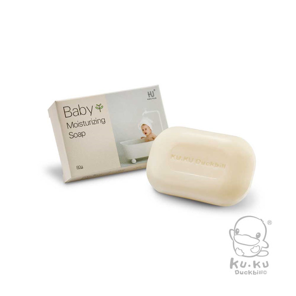 KU.KU 酷咕鴨 PLUS 輕潤嬰兒潔膚皂 80g