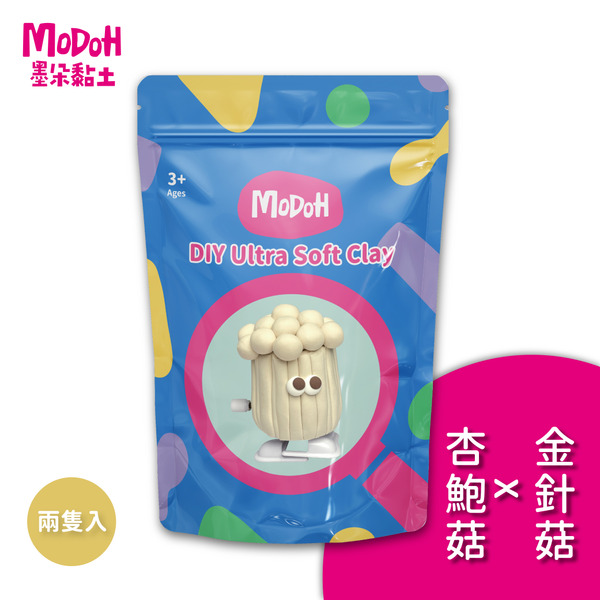 【mini 金針菇x杏鮑菇】墨朵單品 超輕黏土組