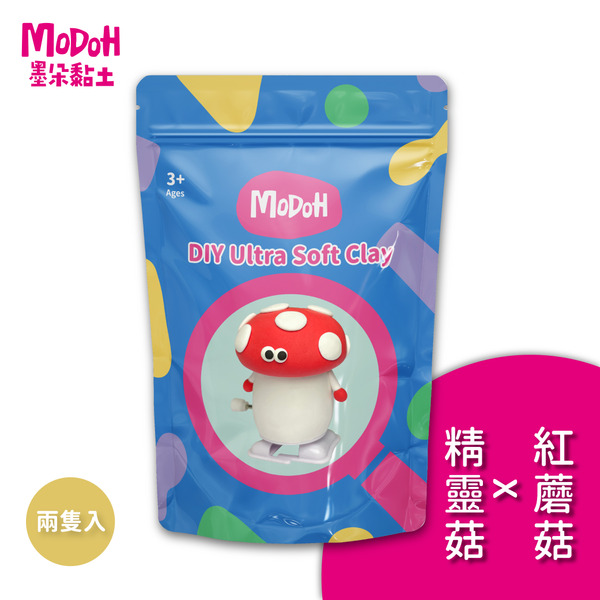 【mini 紅蘑菇x精靈菇】墨朵單品 超輕黏土組
