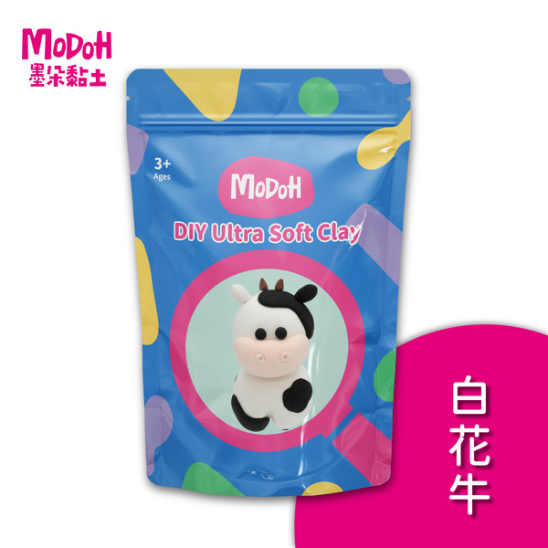 【mini 白花牛】墨朵單品 超輕黏土組