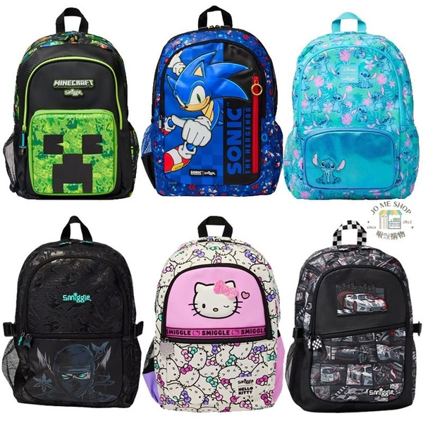 smiggle  🧬 現貨 正版 澳洲 🧬   書包  🎒 大容量 背包 史迪奇 休閒包 雙肩包 小學生 減壓背包
