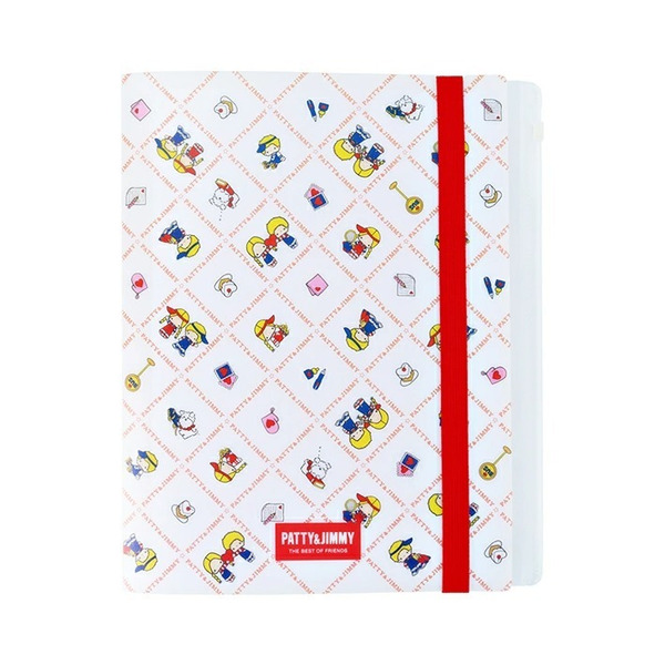 帕蒂 & 吉米 sun-star🇯🇵 日本 復古 三麗鷗 Patty & Jimmy 五層 A4文件夾 夾鏈袋 鬆緊束
