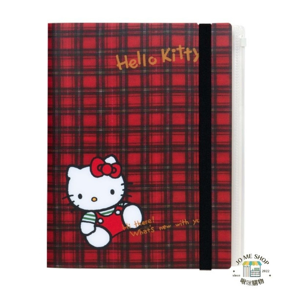 現貨 禮物 正版 sun-star🇯🇵 日本限定 三麗鷗 凱蒂貓 Kitty 五層 A4文件夾 Sun star 夾鏈袋