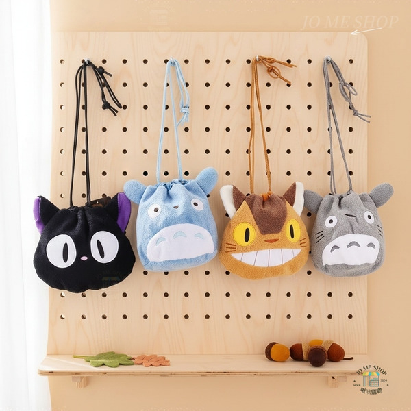 日本 限定 《龍貓・魔女宅急便》造型束口零錢包 零錢包 束口袋 抽繩袋 收納袋 鑰匙包