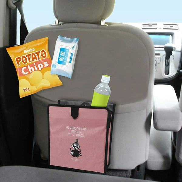 日本 限定 嚕嚕米 小不點  Little My 車用多功能收納袋 車用座椅背收納袋 車用收納袋 小物收納袋 垃圾桶