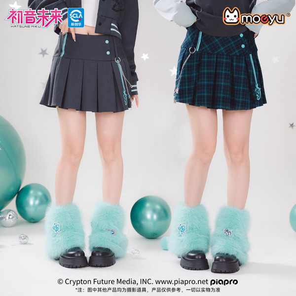 現貨 禮物 👘 官方授權 正品 Miku初音未來 千禧冰糖果 百褶裙 百褶短裙 女高腰 顯瘦 A字短裙 包臀 半身裙子