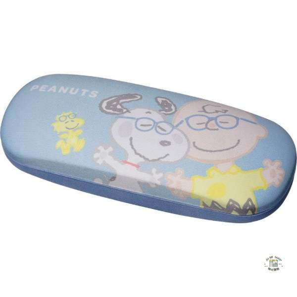 PEANUTS 日本限定 史努比 SNOOPY  正版 眼鏡盒 配件盒 硬殼 內襯柔軟絨布