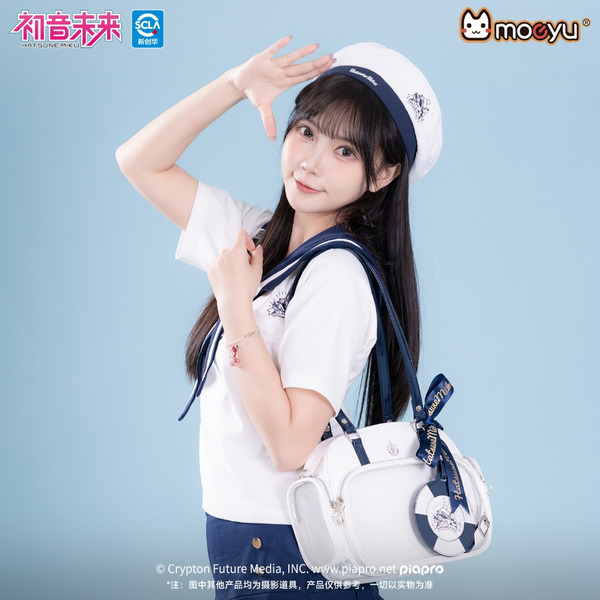 初音未來 潮汐之歌 學院風 JK 貝蕾帽 貝雷帽 蝴蝶結 白色 水手帽 海軍 畫家 帽子