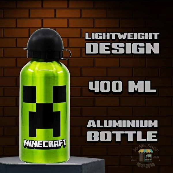 現貨 ⛏️ 我的世界 Minecraft 麥塊  遊戲週邊 苦力怕 鋁製 超輕 運動水壺 兒童 卡通 水杯