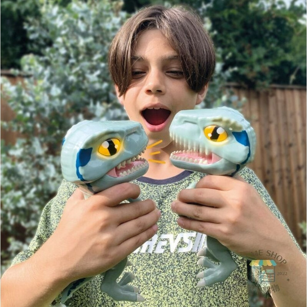 美國 🇺🇲 限定 正版 侏羅紀公園 Z版 聲光恐龍 電動 可張嘴 發聲 發光 可愛 恐龍 模型 仿真 動物 玩偶 玩具