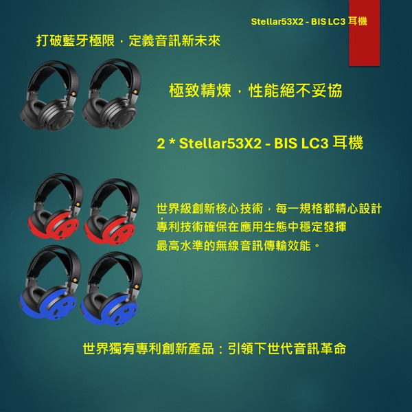 【限量】Stellar53X2 - BIS LC3 耳機_2入組