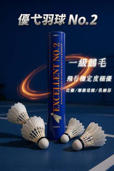《羽樂運動 》YOOYI優弋 2號 比賽級 一級鵝毛 12 入77速