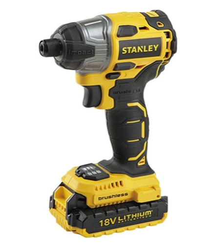 STANLEY TOOLS 20V Max 18V 鋰電無碳刷衝擊起子機 SBI201D2K, 1個