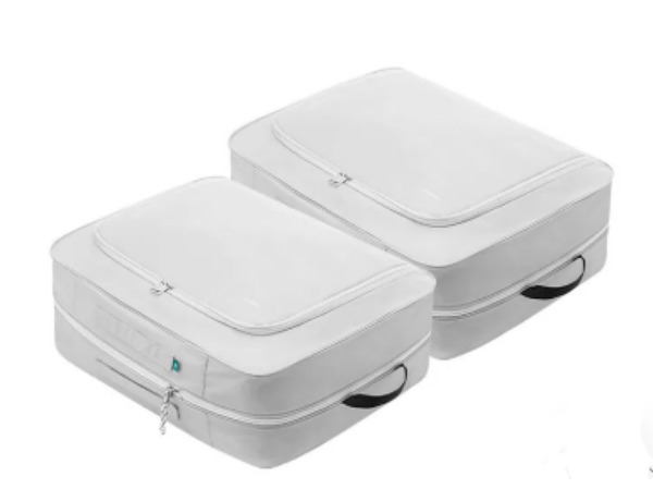 Branden 第二代體積縮小衣物壓縮袋, XXL, 淺灰色, 2個