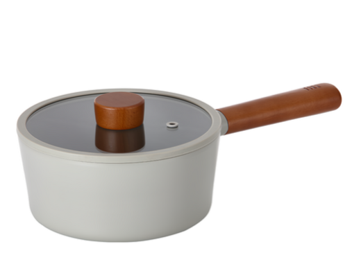 NEOFLAM FIKA 2.0系列 鑄造單柄湯鍋, 18cm, 暗夜灰, 1個 (台灣原廠公司貨)