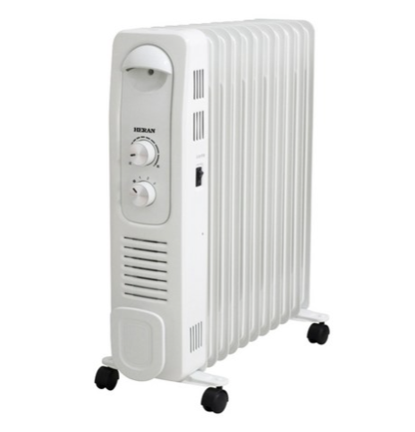 禾聯 葉片式電暖器 11葉片 附烘衣架, HOH-15CRB6Y, 24 x 62.9 x 53cm