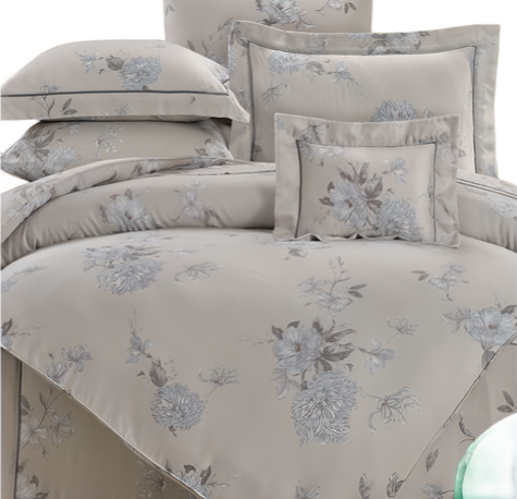 100支頂級尊爵天絲銀離子 雙人床包兩用被4件組, 愛莉諾, 1組