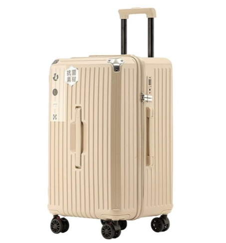 KOLKO 大容量胖胖防撞行李箱 A0172-52, 26吋, 奶茶色, 1個