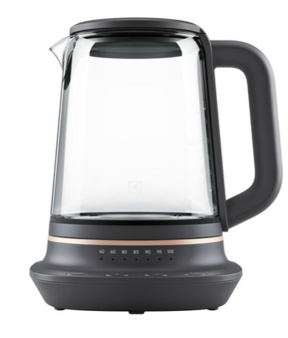 Electrolux伊萊克斯 多功能玻璃溫控電茶壺, E7GK1-73BP, 296 x