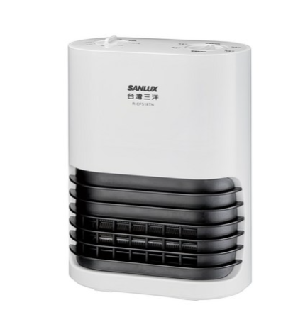 台灣三洋 直立式陶瓷電暖器 R-CF518TN, 1台 1000W (240x130x315mm 2