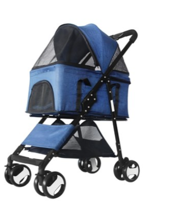 可拆式兩用寵物推車,802-藍,1台