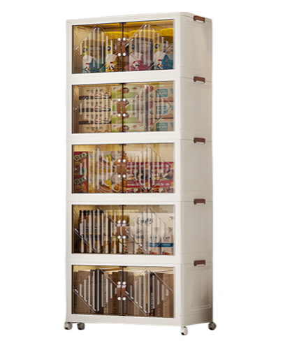 雙開門折疊櫃 7276-5, 五層, 70 x 41 x 193.5cm, 1個