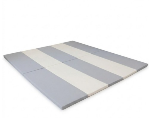 Ellkiz 優質一般型摺疊地墊 4折, 200 x 70 x 4cm, Mono Gray, 1個