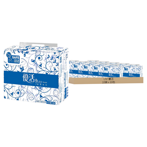 優活SMART 100抽*10包,1袋