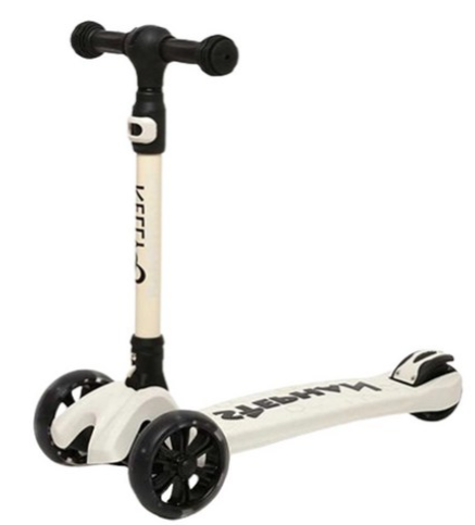 Kelly & Stephan Stephan 兒童可折疊寬輪滑板車, 沙米色, 1個, 62 x