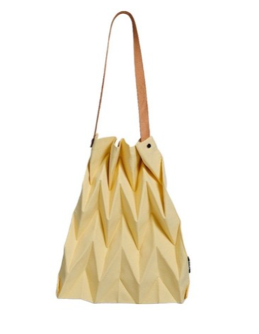 Pavi studio 褶皺肩背包, 鵝黃色, 1個