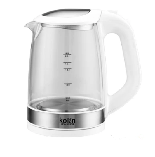 Kolin 歌林 玻璃快煮壺, KPK-LN213G, 2L, 1個
