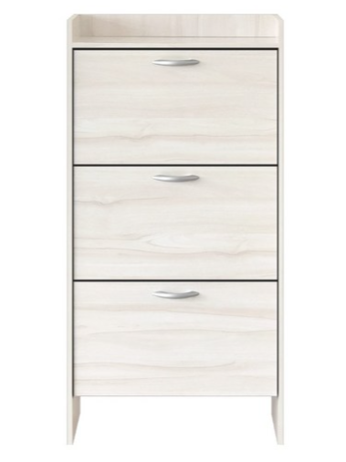 HOPMA 設計款拉門三層鞋櫃 台灣製造 薄型掀門櫃 翻斗窄鞋架 玄關收納, C-HR1300CH,